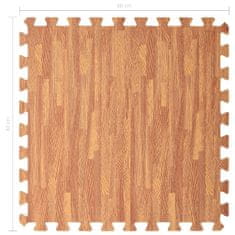Greatstore Podložka puzzle štruktúra dreva 12 ks 4,32㎡ EVA pena