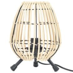 Vidaxl Stolná stojanová lampa vŕba 60 W 20x27 cm E27