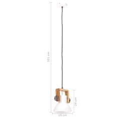 Vidaxl Industriálna závesná lampa 25 W biela 19 cm okrúhla E27