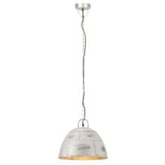 Vidaxl Industriálna vintage závesná lampa 25 W, strieborná 31 cm E27