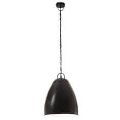 Petromila vidaXL Industriálna závesná lampa 25 W, čierna, okrúhla 32 cm E27