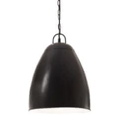 Petromila vidaXL Industriálna závesná lampa 25 W, čierna, okrúhla 32 cm E27