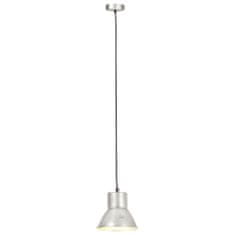 Vidaxl Závesná lampa 25 W, strieborná, okrúhla 17 cm E27