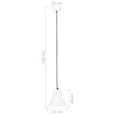 Vidaxl Závesná lampa 25 W, biela, okrúhla 17 cm E27