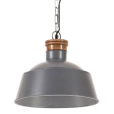 Petromila vidaXL Industriálna závesná lampa 32 cm, sivá E27