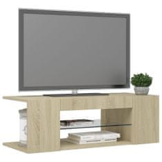 Vidaxl TV skrinka s LED svetlami dub sonoma 90x39x30 cm