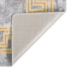 Petromila vidaXL Prateľný koberec 160x230 cm sivý protišmykový