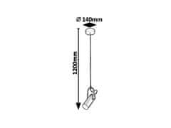 Rabalux Rabalux závesné svietidlo Raven LED 5W 6429