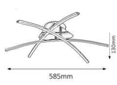 Rabalux Rabalux stropné svietidlo Alexis LED 3x 7W 2504