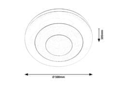 Rabalux Rabalux stropné svietidlo Calvin LED 40W CCT RGB DIM 3015