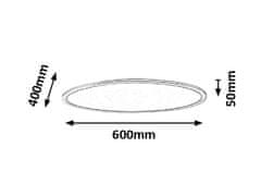 Rabalux LED stropné svietidlo Taleb 40W | 3200lm | 3000K-6000K - CCT, stmievateľné, diaľkové ovládanie