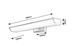 Rabalux Rabalux kúpeľňové svietidlo Evron LED 7,5W IP44 DIM 5063