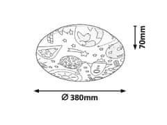 Rabalux Rabalux detské stropné svietidlo Hanka LED 24W biela 3417