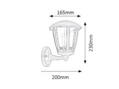 Rabalux Rabalux vonkajšie nástenné svietidlo Sorrento LED 8W IP44 8126