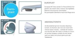 Schütte WC prkénko MOSAIK GRAU| Duroplast, Soft Close s automatickým klesáním