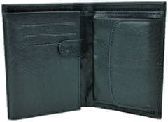 VegaLM Luxusná kožená peňaženka v čiernej farbe