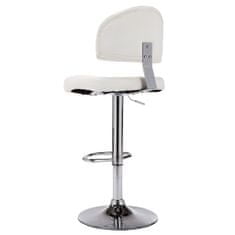 Vidaxl Barová stolička, biela, umelá koža