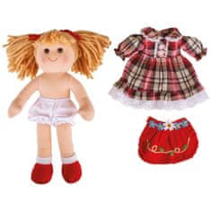 Bigjigs Toys Látková bábika Mandie 34 cm