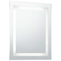 Vidaxl Kúpeľňové LED zrkadlo s dotykovým snímačom 50x60 cm