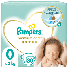 Pampers Plienky Premium Care 0 Newborn (do 3 kg) 30 ks