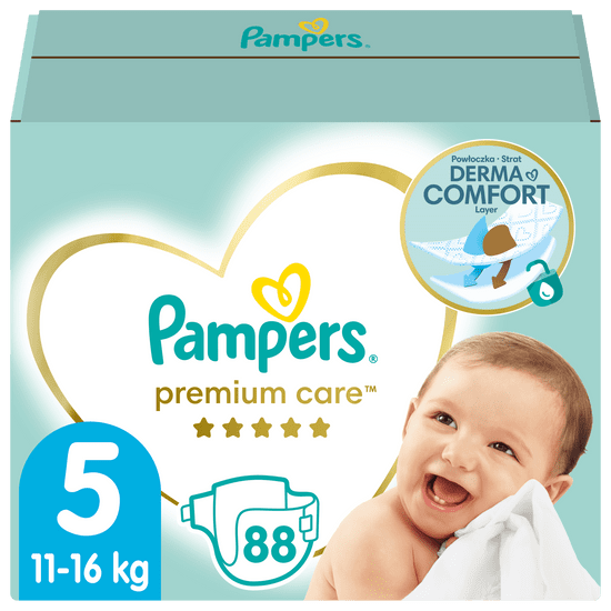 Pampers Premium Care, Veľkosť 5 88 ks, 11 kg - 16 kg