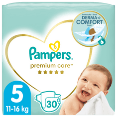 Pampers Premium Care Plienky, Veľkosť 5, 30 ks, 11kg-16kg