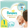 Pampers Plienky Premium Care 1 Newborn (2-5 kg) 26 ks