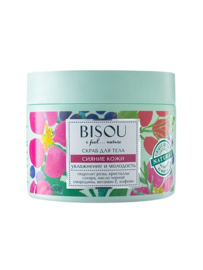 BISOU BISOU - Cukrový telový peeling s čiernymi ríbezľami