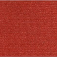 Vidaxl Tieniaca plachta 160 g/m² červená 4,5x4,5 m HDPE