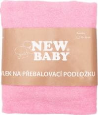 NEW BABY Návlek na přebalovací podložku New Baby 50x70 růžový