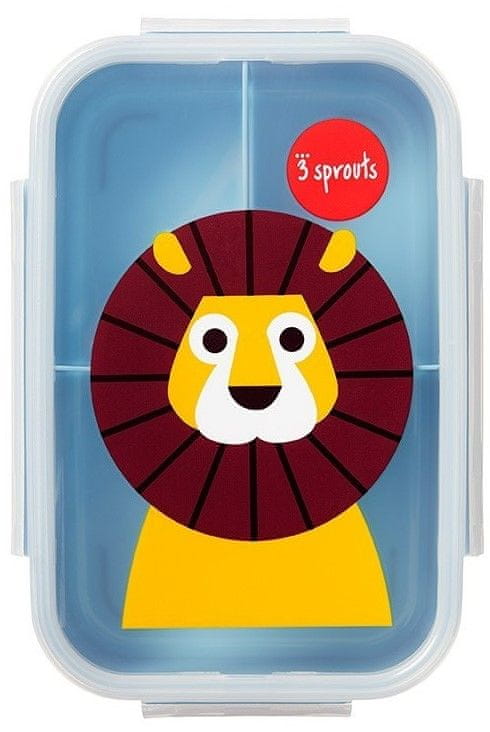 3sprouts Krabička na jedlo Bento Lion Blue