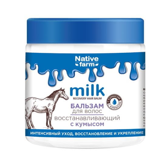 Vilsen MILK NATIVE FARM (kobyla) Revitalizačný balzam na vlasy 500ml