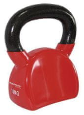 Tunturi Kettlebell liatinový vo vinyle 10 kg červený