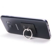 Nuvo prsteň s držiakom na mobil čierny