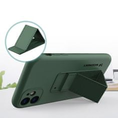 WOZINSKY WWOZINSKY KICKSTAND CASE SILIKÓNOVÉ PUZDRO SO STOJANOM PRE IPHONE 11 PRO MAX MINT