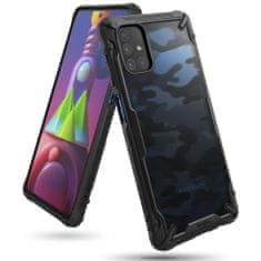 shumee Odolné, vystužené puzdro na telefón GALAXY M51 FUSION X CAMO, čierne