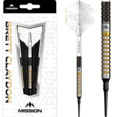 Mission Šípky Brett Claydon - Black & Gold - 21g