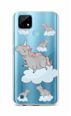 TopQ Kryt Realme C21 silikón Grey Unicorns 66820