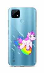 TopQ Kryt Realme C21 silikón Flying Unicorn 66845