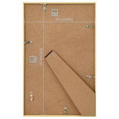 Vidaxl Fotorámiky na stenu alebo stôl 5 ks zlaté 10x15 cm MDF