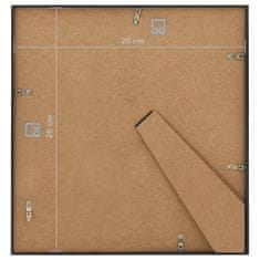 Vidaxl Fotorámiky na stenu alebo stôl 10 ks čierne 20x20 cm MDF