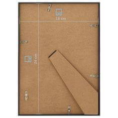 Vidaxl Fotorámiky na stenu alebo stôl 5 ks čierne 18x24 cm MDF