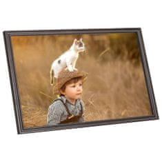 Vidaxl Fotorámiky na stenu alebo stôl 5 ks čierne 70x90 cm MDF