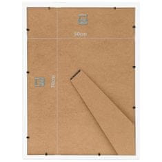 Vidaxl Fotorámiky na stenu alebo stôl 5 ks biele 50x70 cm MDF