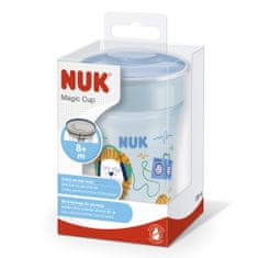 Nuk hrnček Magic Cup s viečkom 230 ml modrý