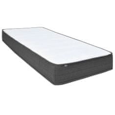 Vidaxl Posteľ boxspring tmavošedá látková 90x200 cm