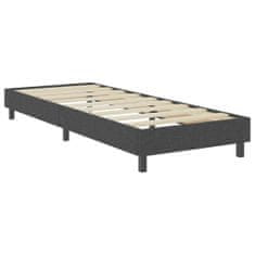 Vidaxl Posteľ boxspring tmavošedá látková 90x200 cm