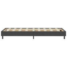 Vidaxl Posteľ boxspring tmavošedá látková 90x200 cm