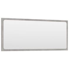 Vidaxl Kúpeľňové zrkadlo betónovo-sivé 90x1,5x37 cm drevotrieska