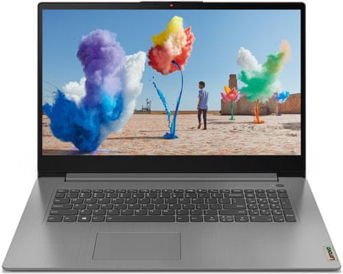 Notebook Lenovo IdeaPad 3 17ITL6 (82H9009FCK) výkonný ľahký prenosný Wi-Fi ac Bluetooth HDMI 17.3 palcov TN HD+ displej s veľmi vysokým rozlíšením excelentný zvuk audio výkonný procesor Intel UHD Graphics